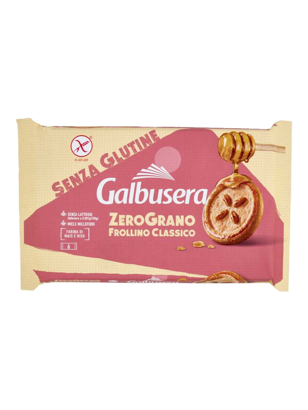 Galbusera sablés Zerograno au miel sans gluten 220 g · paquet