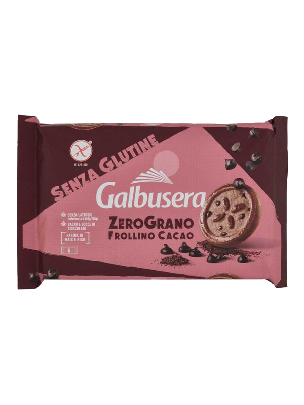 Galbusera Zerograno Plus aux pépites de chocolat sans gluten 220 g · paquet