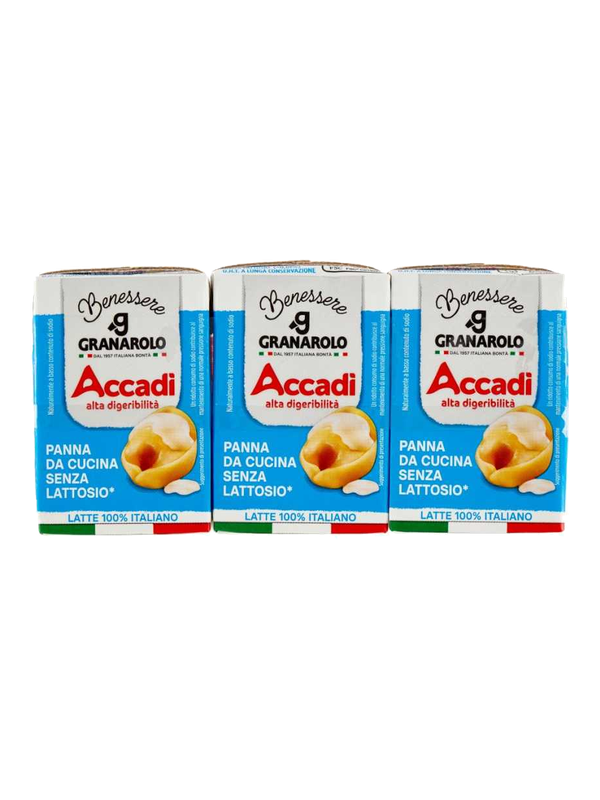 Granarolo crème UHT Accadì sans lactose 3 x 100 ml · lot