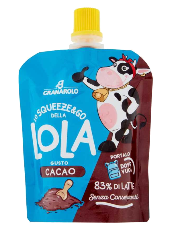 Granarolo dessert lacté en gourde Squeeze&Go cacao 85 g · gourde
