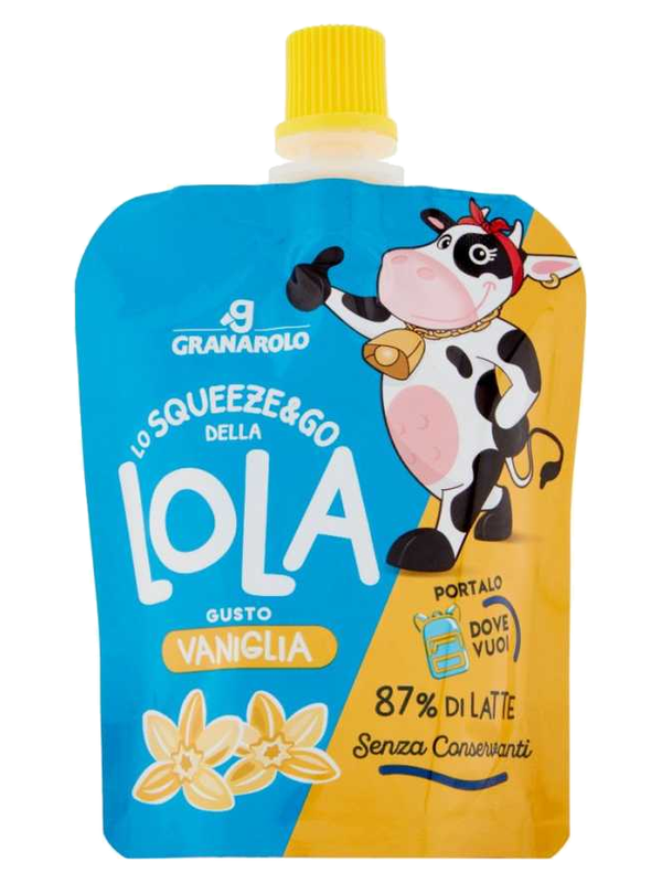 Granarolo dessert lacté en gourde Squeeze&Go vanille 85 g · gourde