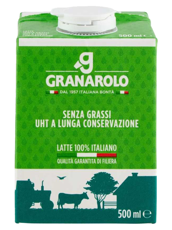 Granarolo lait écrémé UHT 500 ml · brique