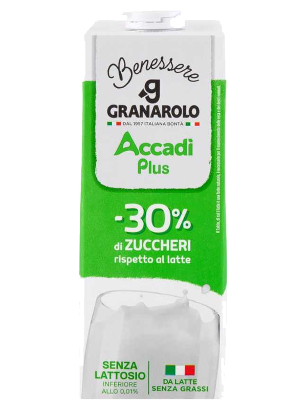 Granarolo lait écrémé UHT sans lactose G+ 1 L · bouteille