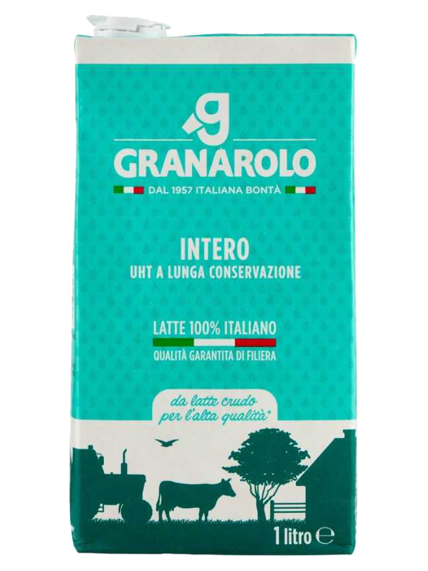Granarolo lait entier UHT 1 L · brique