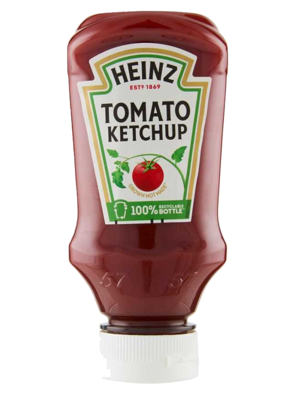 Heinz ketchup doux Top Down 250 g · flacon