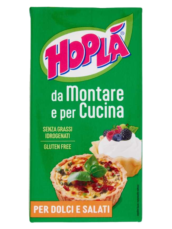 Hoplà préparation végétale non sucrée, à fouetter et pour la cuisine 500 ml · brique