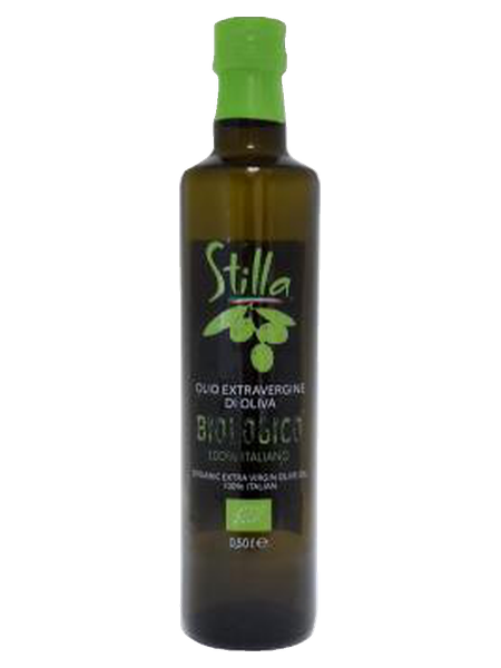 Huile d'olive vierge extra bio 100 % italienne 0,5 L · verre Dorica