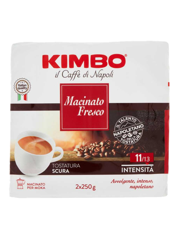 Kimbo café moulu Macinato Fresco 2 x 250 g · lot
