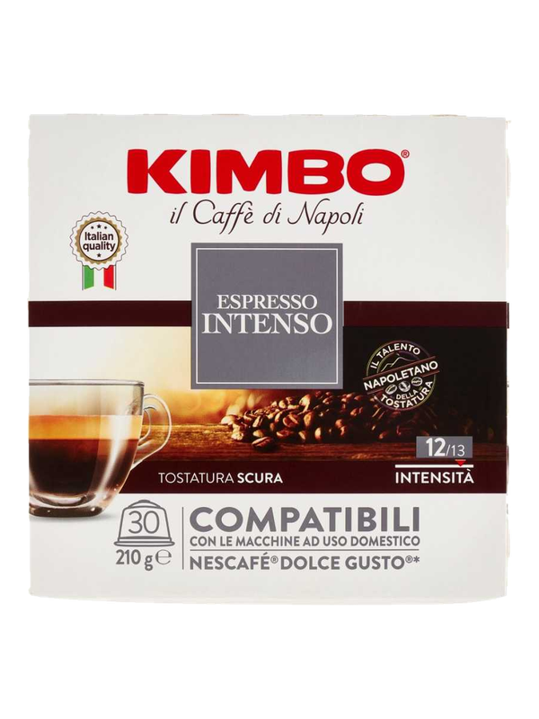 Kimbo capsules Espresso Intenso compatibles Dolce Gusto® 30 x 7 g · boîte