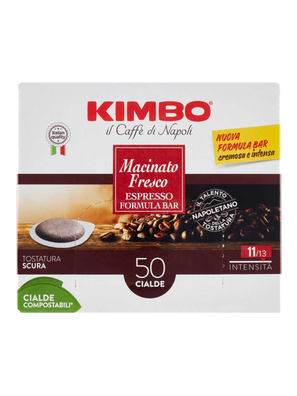 Kimbo dosettes ESE Macinato Fresco, 50 dosettes 365 g · boîte