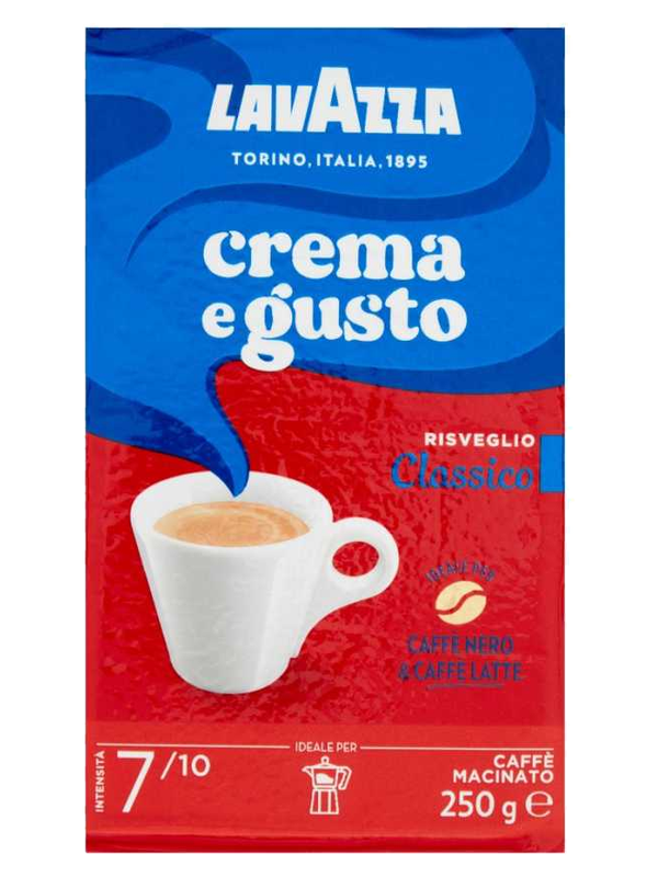 Lavazza café moulu Crema e Gusto Classico 250 g · paquet