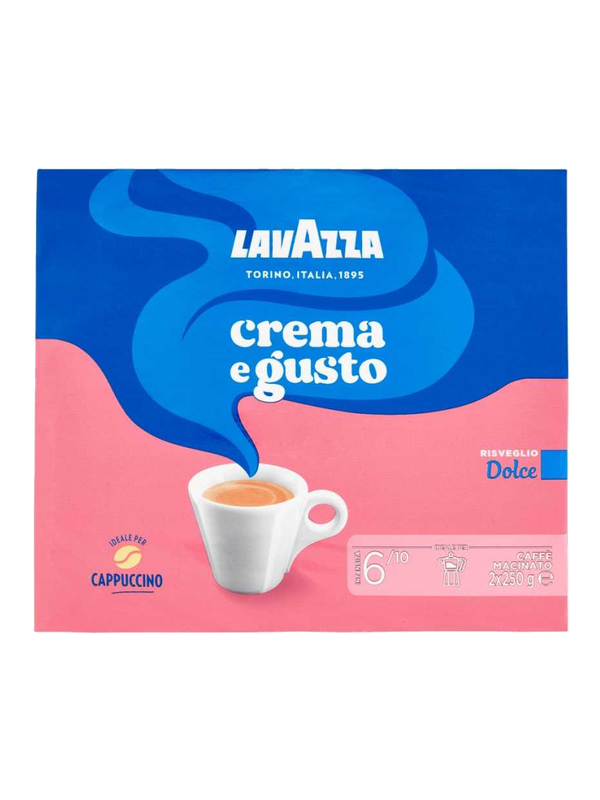 Lavazza café moulu Crema e Gusto Dolce 2 x 250 g · lot