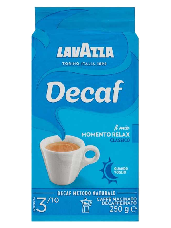 Lavazza café moulu décaféiné Dek Classico 250 g · paquet