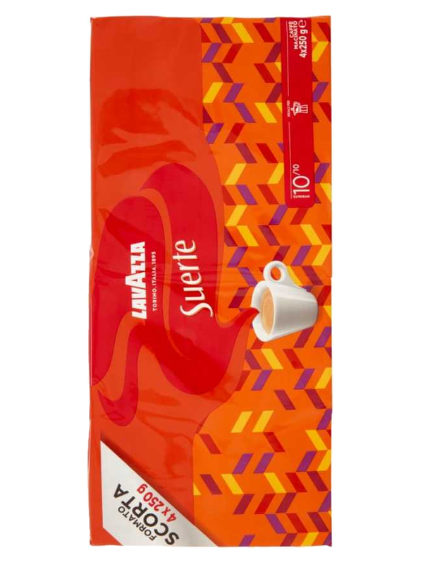Lavazza café moulu Suerte 4 x 250 g · lot