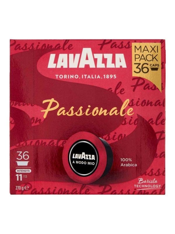 Lavazza capsules A Modo Mio Passionale 36 capsules (270 g) · boîte
