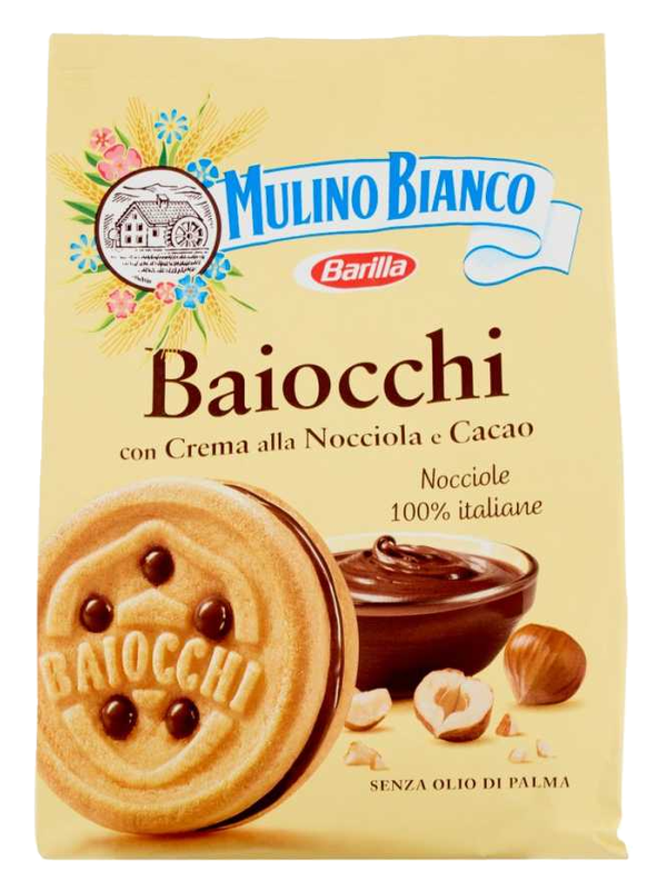 Mulino Bianco Baiocchi à la crème de noisette 260 g · paquet