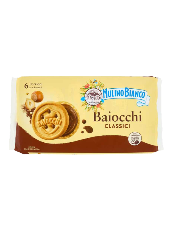 Mulino Bianco Baiocchi à la crème de noisette, 6 portions 336 g · paquet