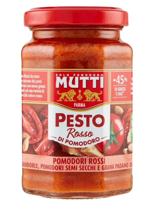Mutti pesto rosso de tomates 180 g · bocal
