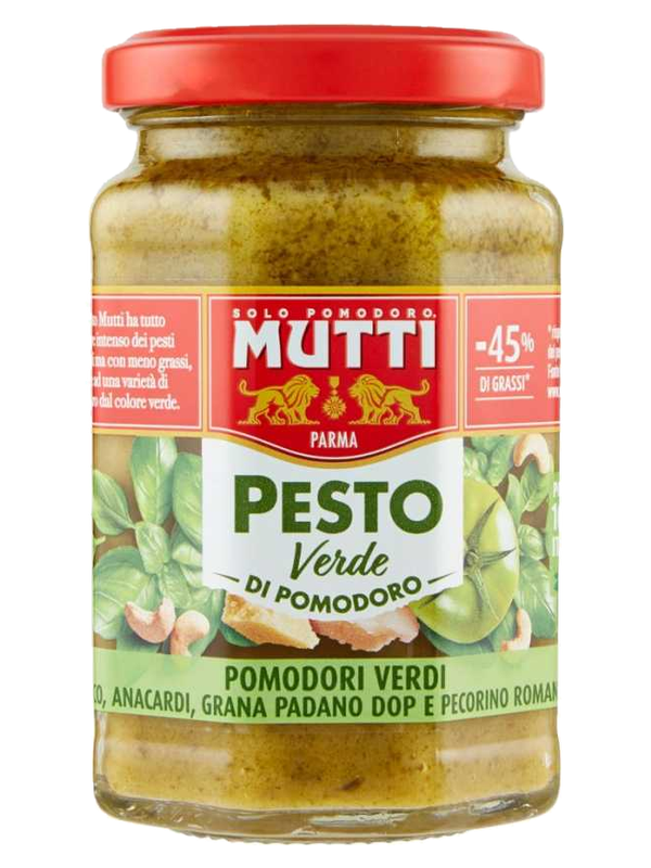 Mutti pesto verde de tomates vertes 180 g · bocal