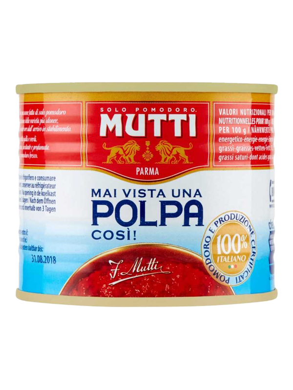 Mutti pulpe de tomates 2 x 210 g · lot