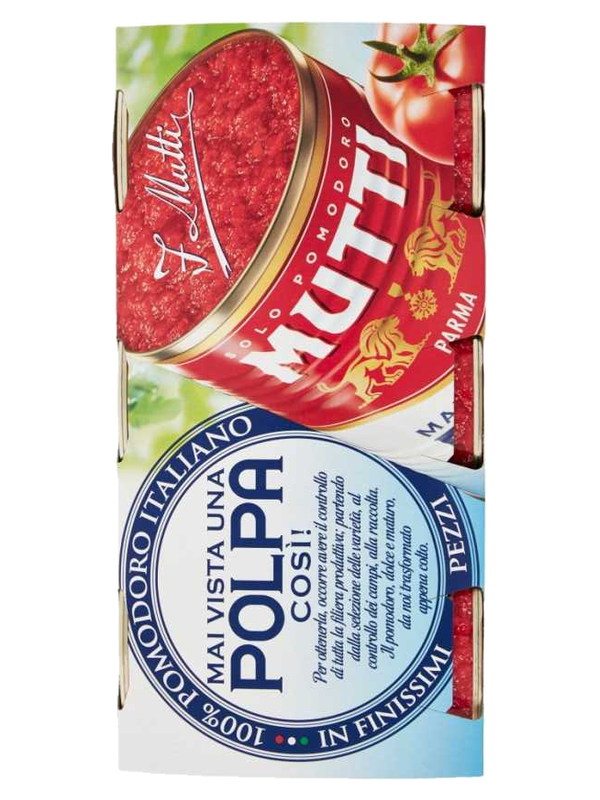 Mutti pulpe de tomates 3 x 400 g · lot