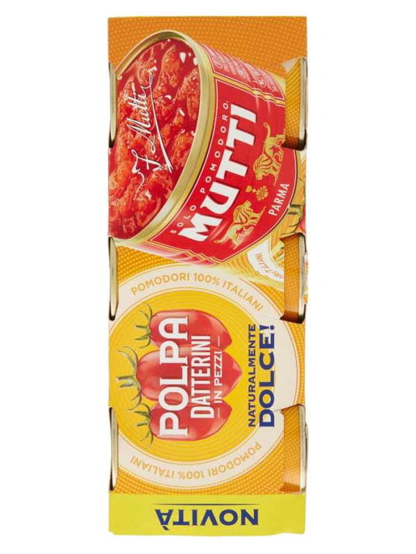 Mutti pulpe de tomates datterini en morceaux 3 x 300 g · lot