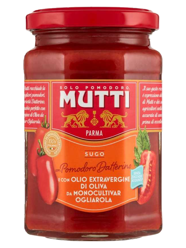 Mutti sauce tomate datterino à l'huile d'olive Ogliarola 280 g · bocal