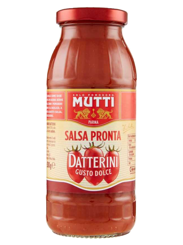 Mutti sauce tomate prête aux tomates datterini 300 g · bouteille