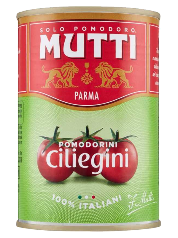 Mutti tomates cerises entières 400 g · boîte