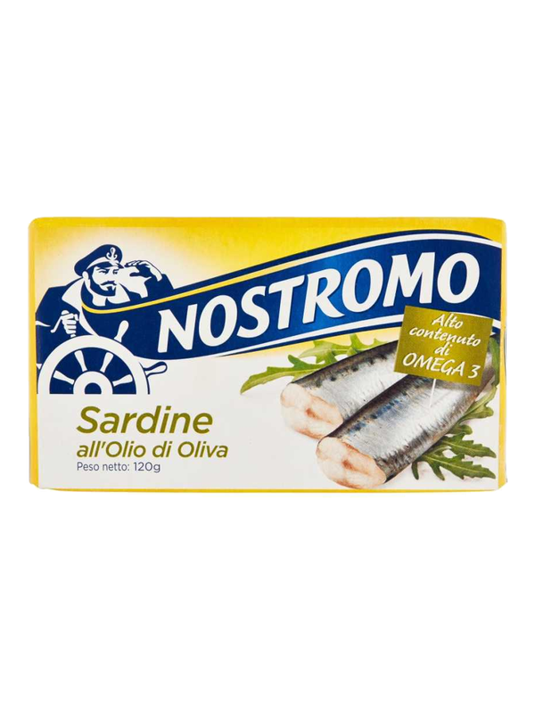 Nostromo sardines à l'huile d'olive 120 g · boîte