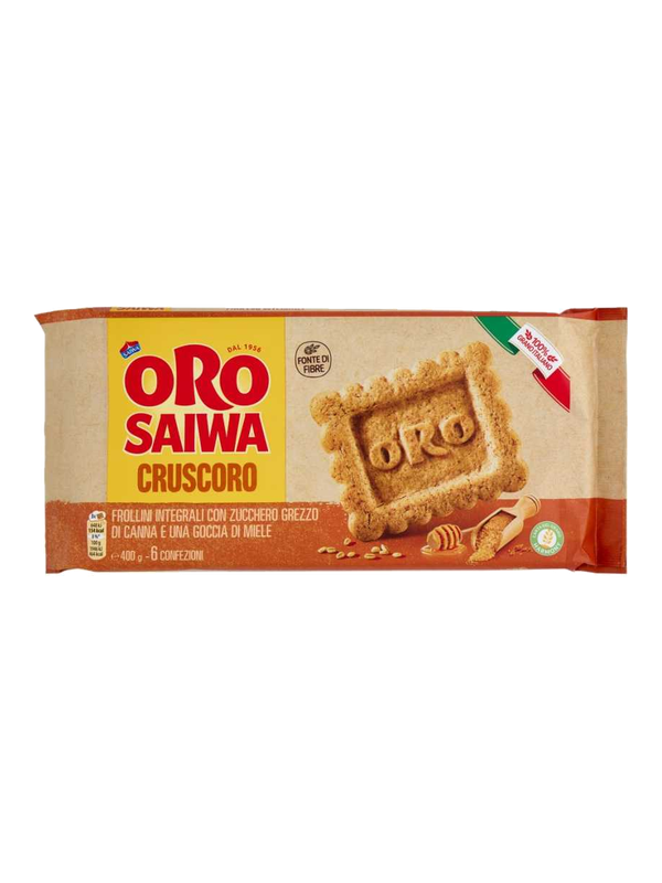 Oro Saiwa Cruscoro complets au sucre de canne et miel 400 g · paquet