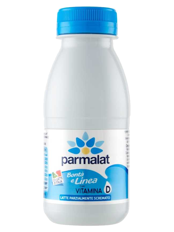 Parmalat lait demi-écrémé Bontà e Linea 250 ml · brique