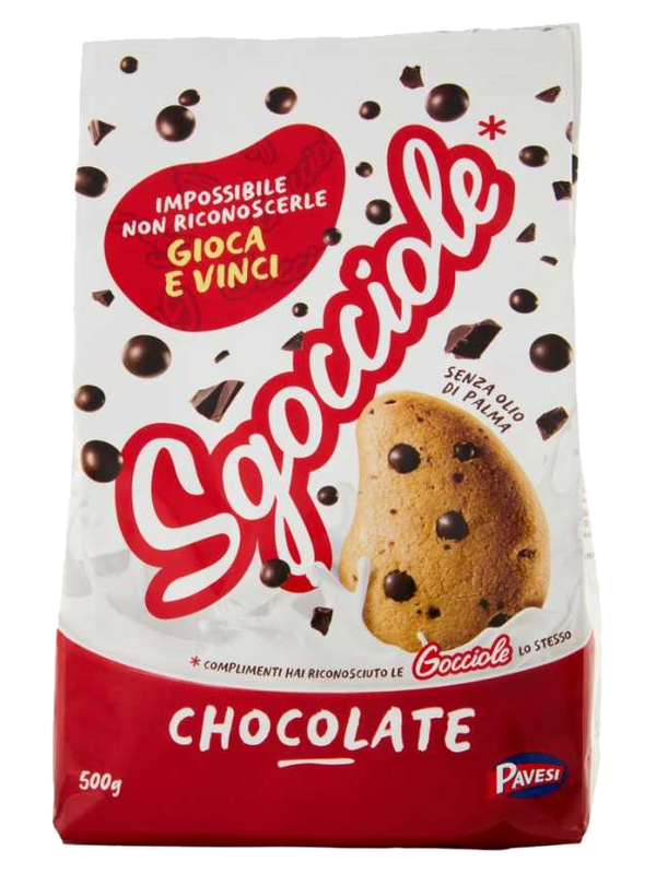 Pavesi Gocciole au chocolat 500 g · paquet