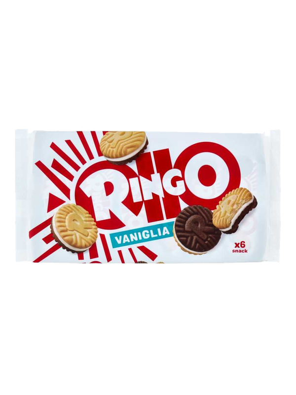 Pavesi Ringo fourrés à la vanille, 6 portions 330 g · paquet
