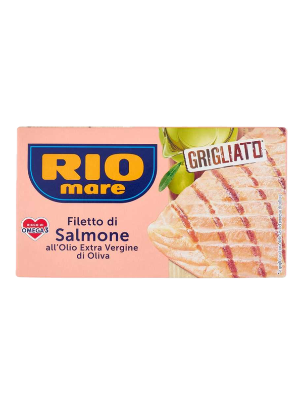 Rio Mare filet de saumon grillé à l'huile d'olive vierge extra 125 g · boîte