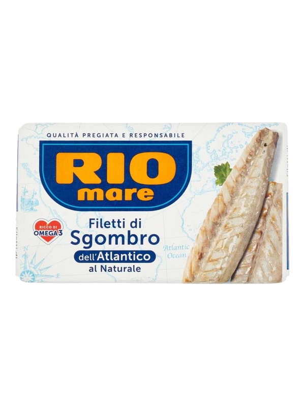 Rio Mare filets de maquereau de l'Atlantique au naturel 125 g · boîte