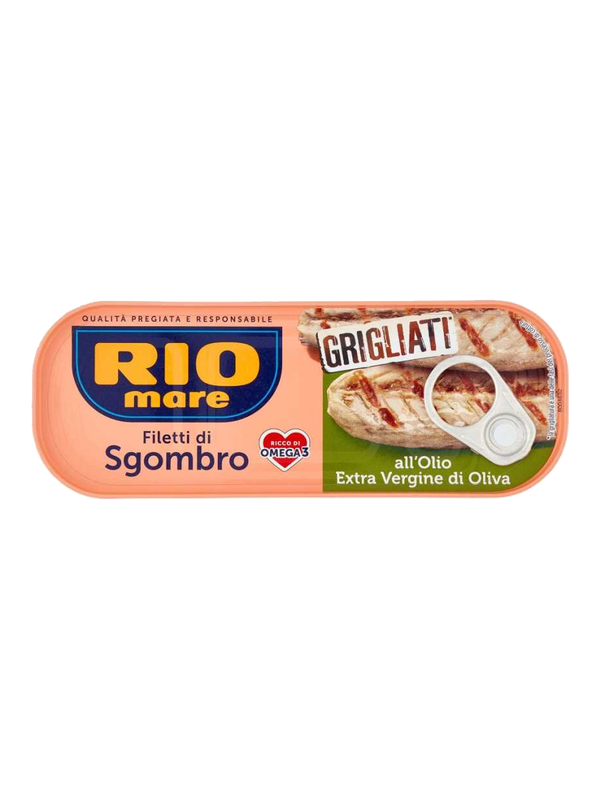Rio Mare filets de maquereau grillés à l'huile d'olive vierge extra 120 g · boîte