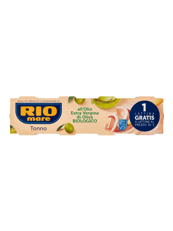 Rio Mare thon à l'huile d'olive vierge extra bio 4 x 65 g · lot