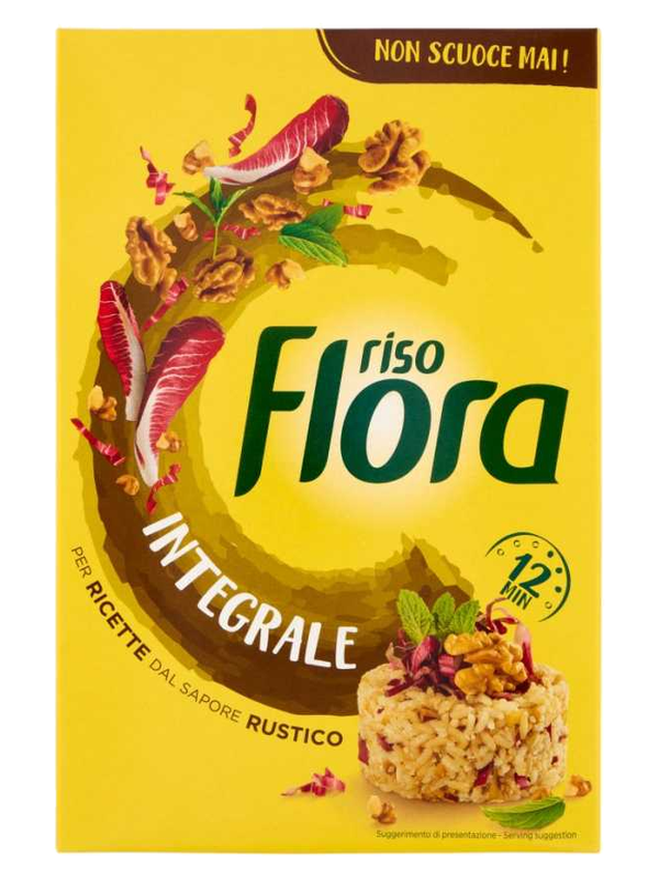 Riso Flora riz complet 1 kg · boîte