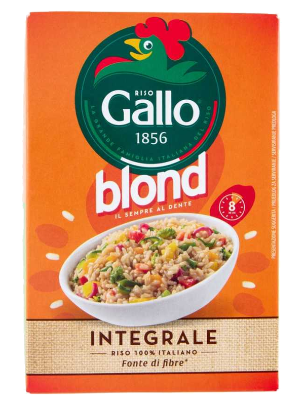 Riso Gallo riz Blond complet 500 g · boîte