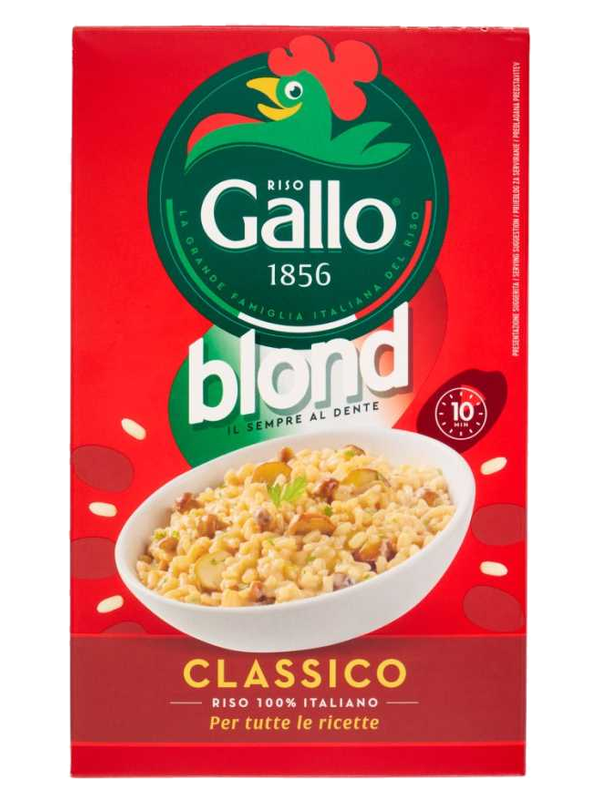Riso Gallo riz Blond pour risottos 1 kg · boîte