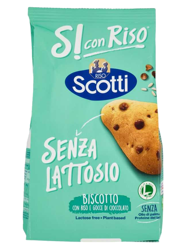 Riso Scotti biscuits au riz et aux pépites de chocolat sans lactose 350 g · paquet