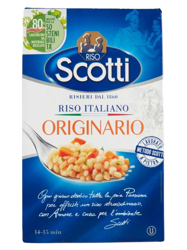 Riso Scotti riz Originario 1 kg · boîte