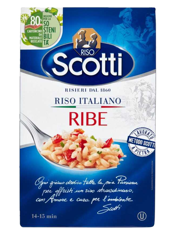 Riso Scotti riz Ribe 1 kg · boîte