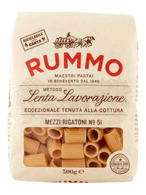 Rummo Mezzi Rigatoni n°51 500 g · paquet