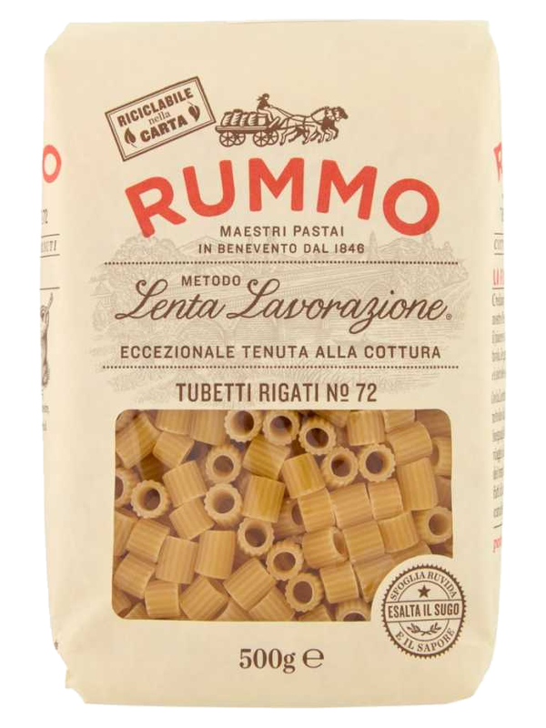 Rummo Tubetti Rigati n°72 500 g · paquet