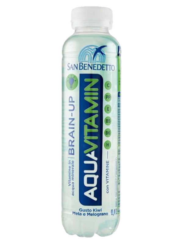 San Benedetto Aquavitamin Brain-Up kiwi, pomme et grenade 40 cl · bouteille