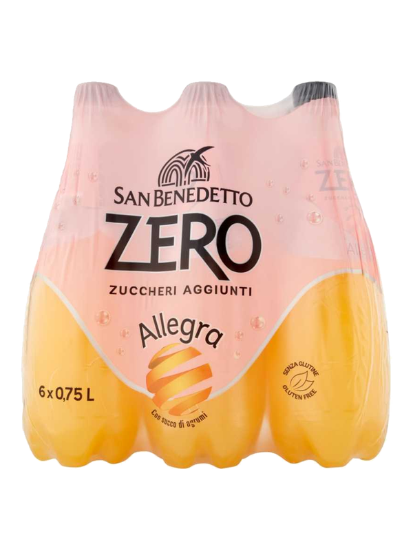San Benedetto Zero orangeade 75 cl · bouteille