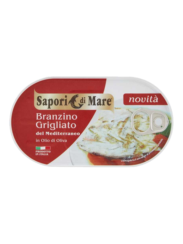 Sapori di Mare bar grillé à l'huile d'olive 145 g · boîte