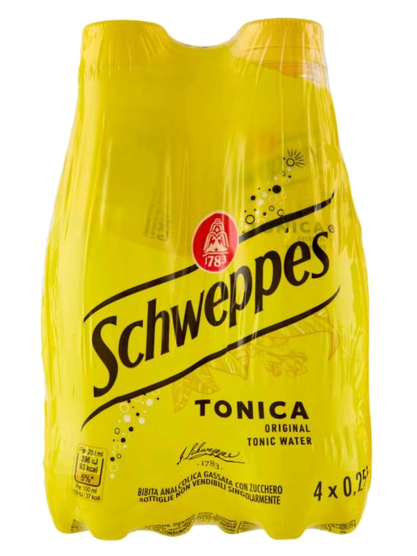 Schweppes Indian Tonic 4 x 25 cl · lot